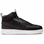 Resim Nike Court Vision Mid Erkek Siyah Sneaker Ayakkabı 