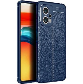 Resim Xiaomi Poco X4 Gt Kılıf Deri Tarzı Niss Silikon Case Kapak 