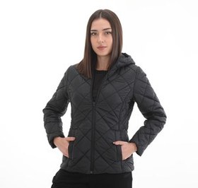 Resim Skechers W Capitone Hooded Jacket Kadın Mont Siyah 