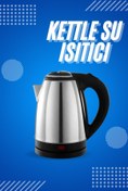 Resim ZERO LAND HN-SHOP Elektrikli Paslanmaz Çelik Su Isıtcı Çelik Kettle 1.8 Lt. Uzun Ömürlü 