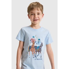 Resim U.s. Polo Assn. Erkek Çocuk Açık Mavi Tişört 50327028-VR003 