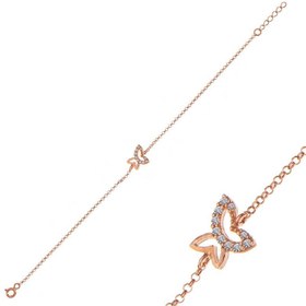 Resim Silver Rose Butterfly Women's Bracelet 