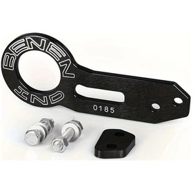 Resim Hightower Siyah Jdm Yarış Araçları Römork Çeki Kancası Büyük Dekoratif Arka Çekme Kancası 