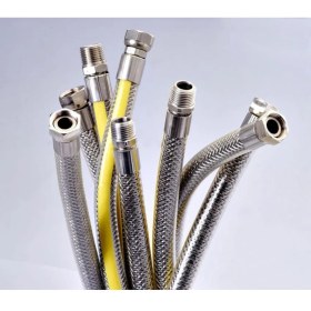 Resim Acenter Ocak Fırın Doğalgaz Bağlantı Fleksi Extra Korumalı Hortum 0.75 cm 