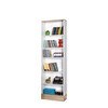 Resim Adore Base KTP-860-MB-1 Genç Odası 6 Raflı Kitaplık İtalyan Meşe Beyaz 