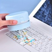 Resim 1 adet Taşınabilir Mini Süpürge, Çoklu bileşenli Kompakt Masaüstü Toz Süpürgesi, Pil ile Çalışır (AA) - Ev, Ofis ve Araba Kullanımı için İdeal, Ofis Temizleme Aracı | Kompakt Süpürge | Toz Toplama Özelliği, Des Süpürgesi 