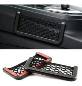 Resim Atlas Araç Içi Fileli Pratik Göz Telefon Için Yapışkanlı Fileli Ceplik 