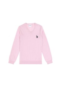 Resim U.S. Polo Assn. Kız Çocuk Pembe V Yaka Basic Kazak 50294198-VR041 