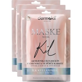 Resim Dermokil Siyah Nokta Sivilce Karşıtı Yüz Maskesi 15 ml x 3 Adet 