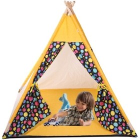 Resim Abbie Ahşap Çocuk Oyun Çadırı Rainbow -sarı 