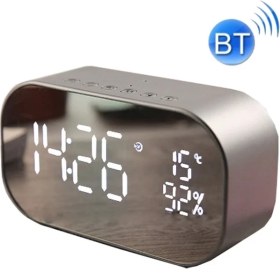 Resim Yue Store S2 Masaüstü Alarm Bloğu Hoparlör (Silver Gray) (Yurt Dışından) 