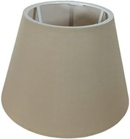 Resim Bohhem Abajur Başlığı Hazır Şapka Kahve Renk Kumaş Kahve 