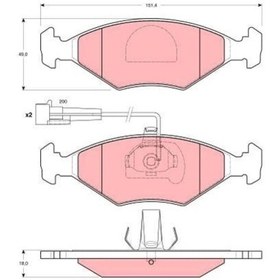 Resim Fiat Albea 1996-2016 Arası 1.4, 1.4 Cat Trw Marka Ön Balata 