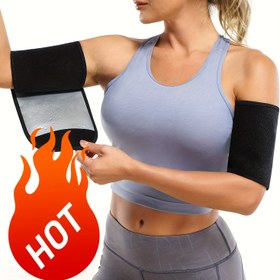 Resim 2 Adet Kol Terleme Azaltıcı Antrenman Bandı - Ayarlanabilir Kolsu Egzersiz Bantları, Spor Salonu, Yoga, Koşu için - Ter Artırıcı ve Kas Geliştirici - Kaymaz Tutuşlu Kadın & Erkekler için Ev ve Açık Hava Eğitimi, Tüm Bir Arada Kol Şekillendirici, Fitness Aksesuarı, Yüksek Kaliteli Fitness Ekipmanı, Sporcular İçin 