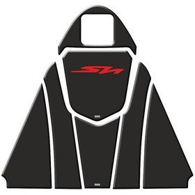 Resim Gogo Honda Sh 125 Tank Pad Set 002 Siyah/kırmızı 