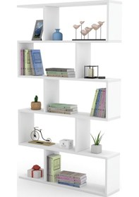 Resim Kenzlife kitaplık firuze 150*090*20 byz duvar rafı 