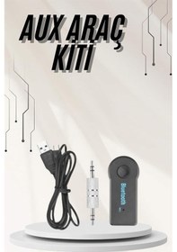 Resim Cosmotex Yeni Nesil Bluetooth Aux Araç Kiti Siyah Tv Tablet Telefon Araç Araba 