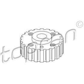 Resim TOPRAN 100833001 755 Krank Triger Kasnağı Golf3 Transporter T4 