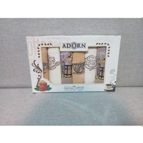 Resim Adorn Coffee Lovers 6'lı Mutfak Havlusu Seti 35x50 Cm Kahverengi - Sarı 