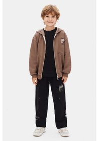 Resim Xo Kids Erkek Çocuk Hırka 8-14 Yaş 49315 Kahverengi 