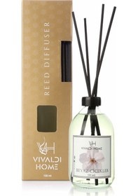 Resim Vivaldi Home Beyaz Çiçekler Çubuklu Oda Kokusu Esansiyel Uçucu Yağ 100 ML 