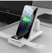 Resim Sunskyy H6 3 İn 1 Taşınabilir Katlanır Kablosuz Şarj Cihazı Beyaz 