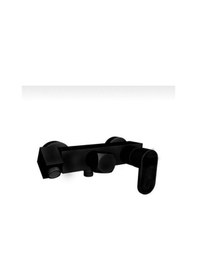 Resim İsaoğlu Yapı Siyah Duş Seti Mat Siyah Duş Sistemi Alt Armatür Dahil Set Tepe Yağmurlama 360 Derece Hareketli Duş Siyah 