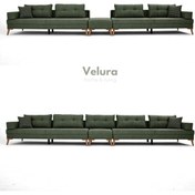 Resim Velura Home & Living Zeri Lobi Koltuğu & Şark Köşesi - Yeşil 127 