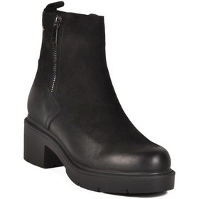 Resim Venüs 2454601k Z Siyah Nubuk Hakiki Deri Kadın Bot Siyah Nubuk 