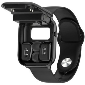 Resim Siyah Galaxy S25 Ultra S24 Plus S25 S23 S22 Katlama 6 W25 Çevirme 6 Tws 2'si 1 Arada Bluetooth Konuşma Müziği 1.8 İnç Smartwatch Kablosuz Kulaklık 