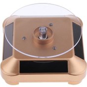 Resim Trendooze Tabla Standı Mücevher Led Işık İçin Güneş Enerjili Ekran Döner Döner Altın Nk 