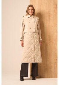Resim Ftz Women Kadın İkili Trenç Beige 31253 Beige 