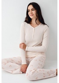 Resim Pierre Cardin Kadın Pembe Pijama Takımı Pc9062-s-v1 Pembe 