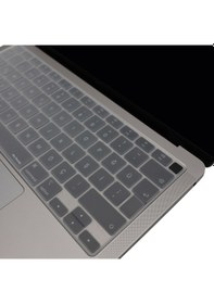 Resim Apple Uyumlu MacBook Air M1 13.3inç Klavye Koruyucu Touchıd'li Us-abd İngilizce A2179 A2337 İle Şeffaf 