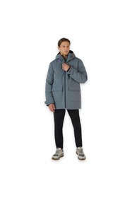 Resim Skechers S242049 M Outerwear Coated Jacket Mont Antrasit Erkek Mont 
