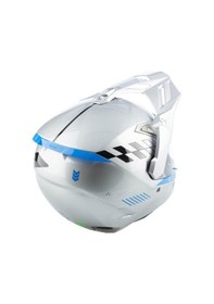 Resim Klim X1 Alpha Carbon Concept Korumalı Adv Motosiklet Kaskı Beyaz Mavi Mavi 