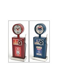 Resim Konyax Klasik Benzinlik Tasarımlı Masaüstü Saat Çok Renkli 