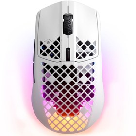 Resim SteelSeries Aerox 3 Snow Kablosuz Gaming Mouse 18000 DPI Oyun İçin Kablosuz Bağlantı 