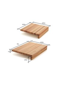 Resim Ahşap Mutfak Tezgah Üstü Kesme Tahtası Ahşap 