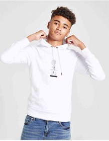 Resim Antik Heykel Büst Yan Baskılı Unisex Çocuk Kapüşonlu Beyaz Sweat Beyaz 