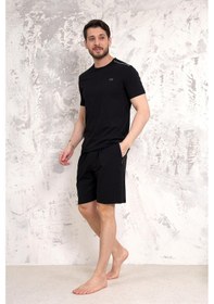 Resim D's Damat Ds Damat Maschio Pamuk Şort Takım Siyah Ds5011 R001 Siyah 