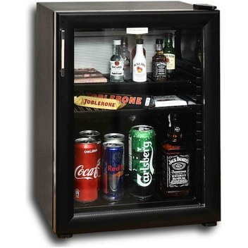 Elektromarla Black Edition 35 Litre Camlı Minibar - Mini Buzdolap