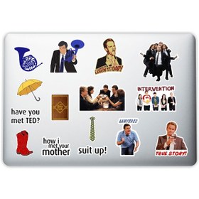 Resim How I Met Your Mother Dekoratif Laptop Notebook Tablet Telefon Sticker Set 007 