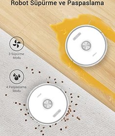 Resim Ultenic T10 Otomatik Çöp İstasyonlu Robot Süpürge, 3000Pa, Beyaz 