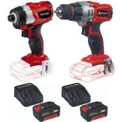 Resim Einhell TE-CD 18/2 Matkap TE-CI 18 BL Vidalama 2x4.0ah Akülü Set 