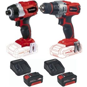 Resim Einhell TE-CD 18/2 Matkap TE-CI 18 BL Vidalama 2x4.0ah Akülü Set 