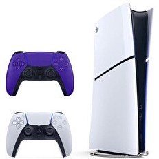 Resim Sony Playstation 5 Slim Digital 825 GB - 2. Mor Dualsense Oyun Kolu (İthalatçı Garantili) 