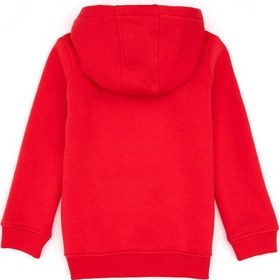 Resim U.S. Polo Assn. Kız Çocuk Kırmızı Kapüşonlu Şardonlu Basic Sweatshirt 50314311-VR030 