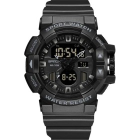 Resim Fsfyb Spor Saati Kişilik Havalı Su Geçirmez Saat Şık Büyük Kadranlı Çift Ekranlı Saat (Yurt Dışından) 