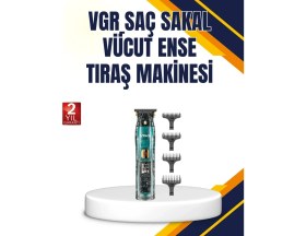 Resim TKÇ Vgr V-695 Profesyonel Tıraş Makinesi Seramik Bıçaklı Turbo Güçlü Motor 